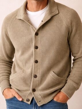 Paul Stuart Camel Hair Cardigan